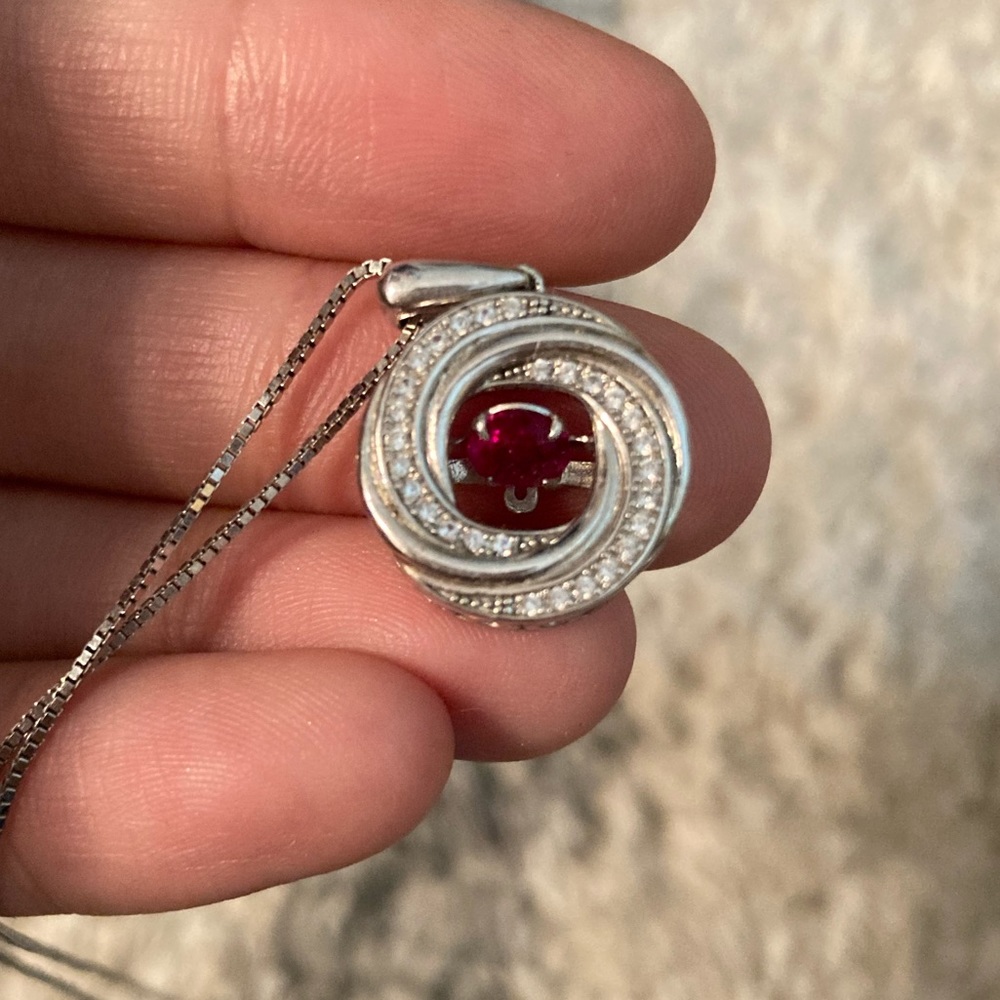 Garnet Birth Stone Necklace